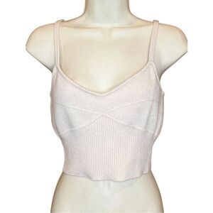 Reformation Cream 100% Cashmere Tank Top NWOT Size Medium